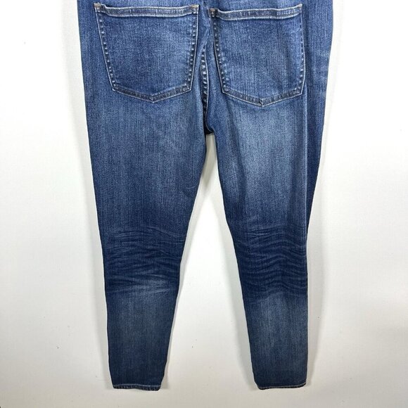 Madewell Womens Skinny Denim Bib Overalls‎ Jansing Wash Side Zip Size XS Stretch - Picture 9 of 10